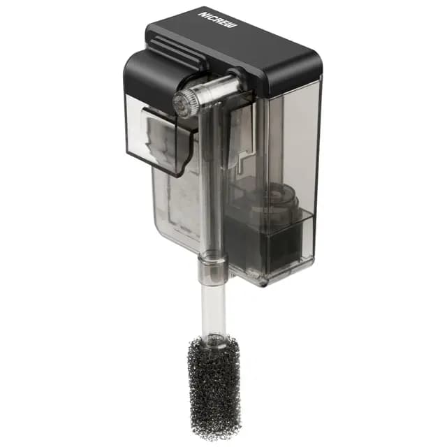 NICREW Slim Filtro de Acuario, Filtros silenciosos para peceras HOB para acuarios de hasta 20L, Flujo Ajustable, 160 LPH, 3W – Imagen 1