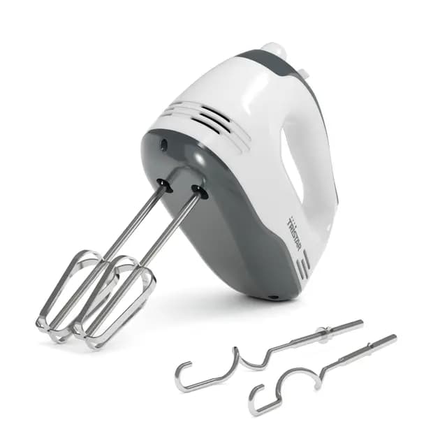 Tristar Batidora manual, 5 Velocidades Ajustables, 200W, Diseño Ergonómico, Accesorios de Acero Inoxidable, Piezas Aptas para Lavavajillas, BPA-Free, Compacta y Fácil de Usar, MX-4203