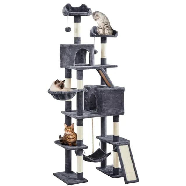 yaheetech árbol gatos 209 cm multinivel – Imagen 1