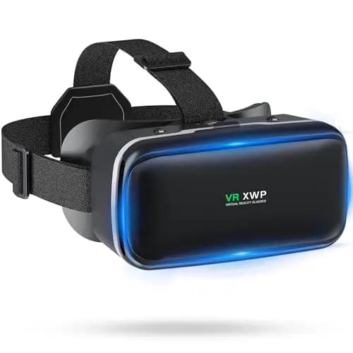 XWP Gafas De Realidad Virtual 3D, Gafas VR Con Lente HD Anti Luz Azul Para Smartphone, Para iPhone Y Android (4,7–6,8"), Ideales Para Juegos Y Ver Películas, Regalo De Cumpleaños Para Amigos Y Familia