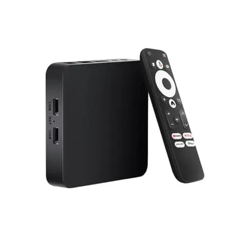 TV Box Android GD2 4K HDR con Google TV Oficial - Reproductor Multimedia Streaming Smart, 32GB Memoria, LAN, 2X USB, Wi-Fi - Soporta Netflix, Prime Video, DAZN, Disney+