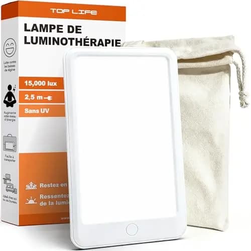 top life lámpara luminoterapia 15000 lux