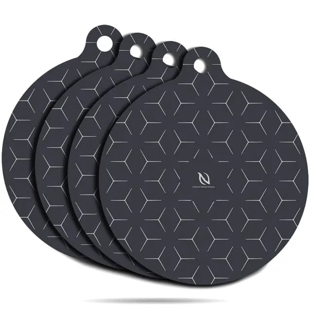 HI NATURE™ Set de 4 Protectores para Placa de Inducción – Esterilla de Silicona Antideslizante para Cocina – Alfombrillas Resistentes al Calor hasta 260°C – Antirayaduras (4X, 4, Piezas)