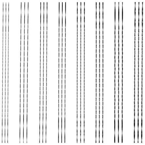 24PCS hojas de sierra de marquetería con dentado en espiral Nr. 1/2/3/4/5/6/7/8 hojas de sierra de desplazamiento con dientes en espiral para corte de metal de madera Corte de plástico Talla