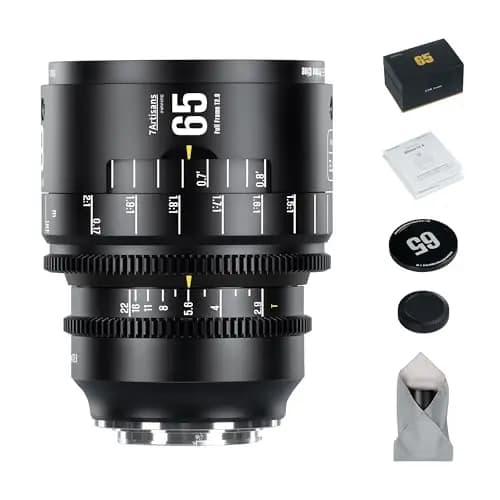 7artisans 65 mm T2.9 Macro 2X Infinte Series Lente Prime de Cine Manual de fotograma Completo y Gran Apertura Compatible con cámaras sin Espejo Nikon con Montura Z Z9,Z8,Z7,Z72,Z6,Z62,Z63,Zf,Z5,Z5II