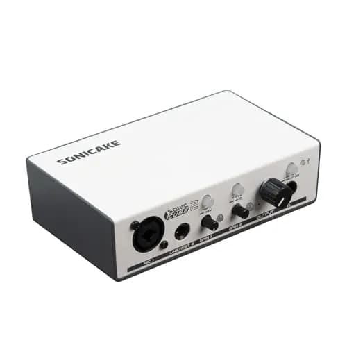 SONICAKE Interfaz de audio Preamplificador analógico profesional de dos canales con rango dinámico y rendimiento de distorsión Modelado digital Efectos DSP Sonic Cube II