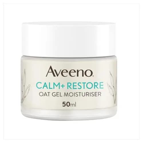 Gel hidratante de avena 50 ml. Aveeno Face Calm + Restore. El embalaje puede variar.