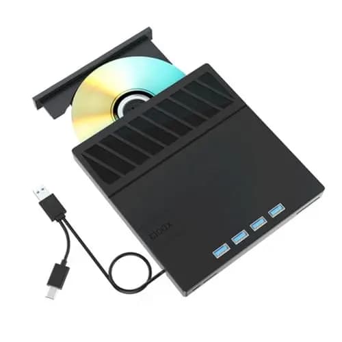 USB 3.0 Tipo-C Multiplicación Unidad Óptica BLU-Ray Externa CD/DVD/BD -/+RW Reproductor Grabador Lector para PC Portátil