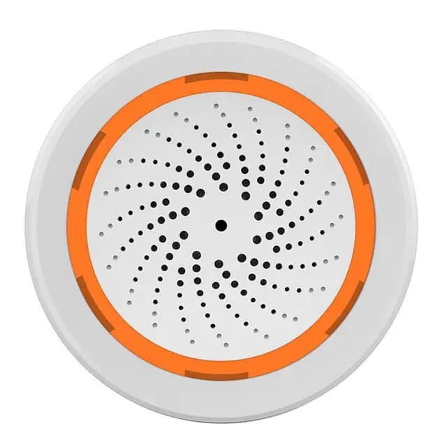Tuya ZigBee Smart Sound And Light Sirena Sensor Smart Life de Seguridad para el Hogar Tuya Gateway Hub Sirena Alarma para Tuya – Imagen 1