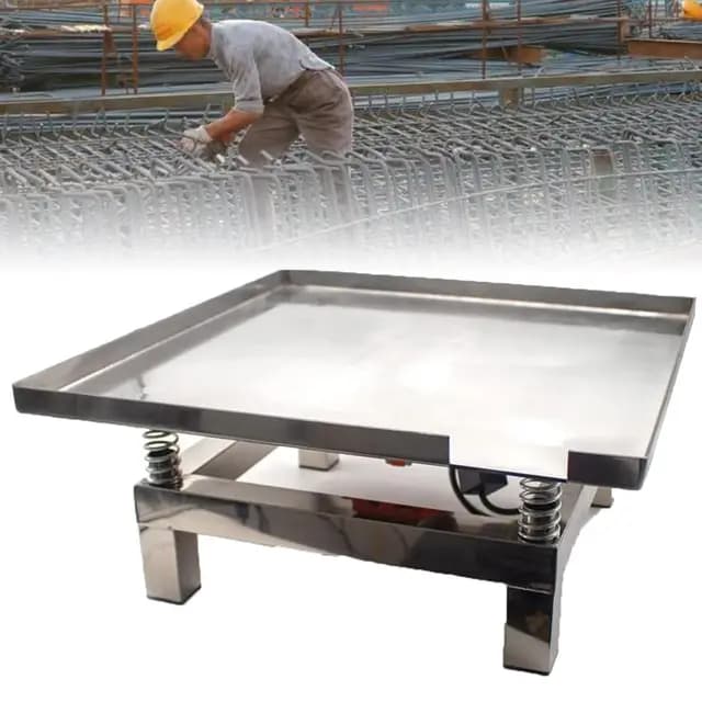 Mesa vibradora eléctrica de hormigón para eliminar burbujas de aire en vasos, agitador de placa plana de 500 x 500 mm para compactación de mortero