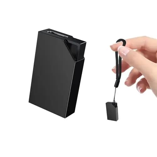 Grabadora de Voz Espia con Memoria de 64GB, Recargable por USB, Grabadora Voz y Activación por Voz, Mini Grabadora de Voz para Cursos, Reuniones, Grabadora de Voz Espia Oculta（3 * 2 * 0.6）