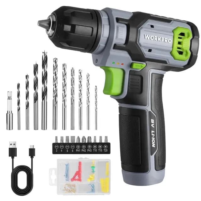 workpro atornillador inalámbrico 8v