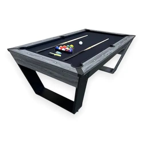 Mesa de billar profesional con accesorios – Mesa de billar para adultos diseño negro – 2,1 m Neptune