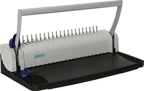 Pavo - Smartmaster 2 Máquina Encuadernadora de Canutillo con Accesorios, Capacidad 150 Hojas, Perforación 8 Hojas, Incluye Cubiertas y Canutillos, Gris/Negro - 8030903