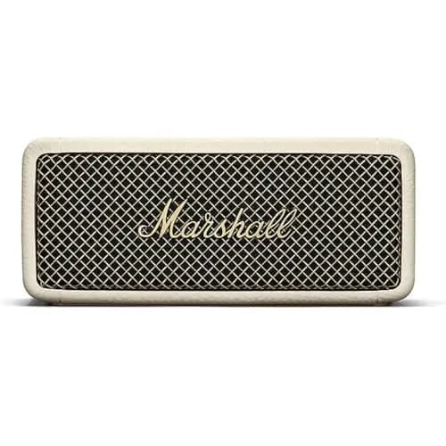 Marshall Emberton II Altavoces Bluetooth portátiles, inalámbricos, Emparejables, IP67 Resistentes al Polvo y al Agua, más de 30 Horas de Tiempo de reproducción, Crema – Imagen 1