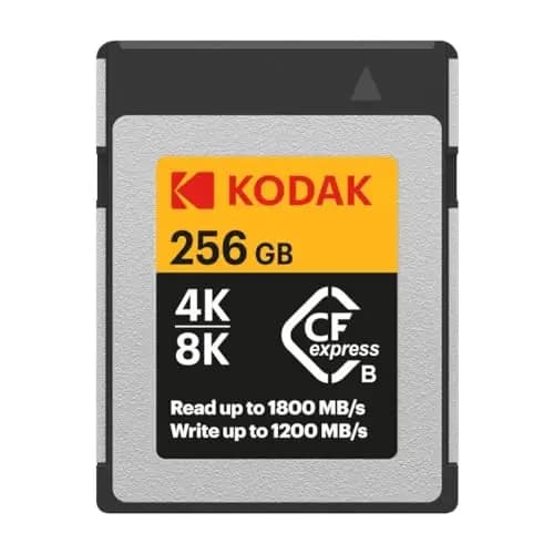 Kodak Tarjeta de Memoria CFexpress Tipo B de 256 GB con Lectura de 1800 MB y Escritura de 1200 MBps (EKMCFX256GK)