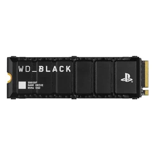 WD_BLACK SN850P SSD PS5, 4 TB M.2 2280, Licencia Oficial para Consolas Playstation 5 PS5, Velocidades hasta 7300 MB/s, PCIe NVMe SSD con Disipador Optimizado, SSD para Juegos internos, Negro