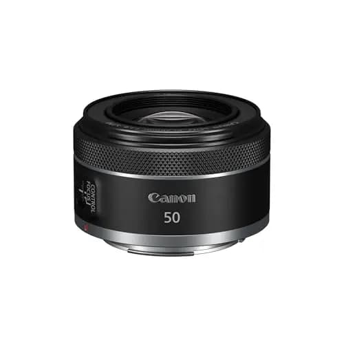 Canon Objetivo RF 50mm F1.8 STM - Lente estándar, para Retratos y Calle Incluso en Baja iluminación, Nítido, Ligero y Compacto, Enfoque silencioso, Montura RF Compatible con Sistema EOS R, Negro