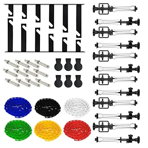 EMART Pared de Fondo de Rodillo, Sistema de Soporte Manual para Fotografía con 6 Cadenas, Trípode para Estudio de Vídeo con Soporte Fijo para Techo, Equipo para de Vídeo, Retransmisiones en Directo