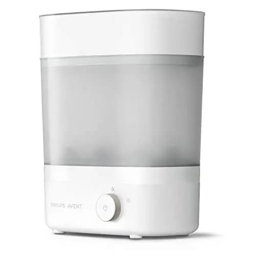 Philips Avent esterilizador y secador de biberones de alta calidad, elimina el 99,9% de las bacterias, sin productos químicos, capacidad para 6 biberones/tetinas/accesorios, modelo SCF293/00