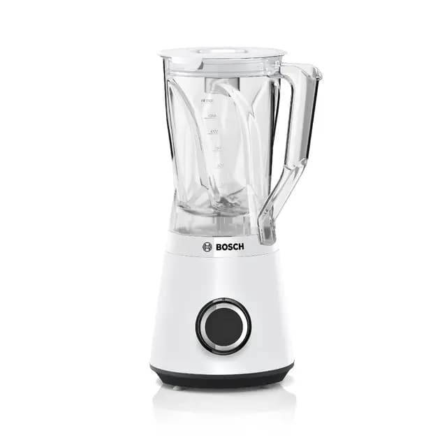 Bosch - Batidora de vaso, VitaPower, Serie 4, 1200W, Jarra Tritán, Botella ToGo, Blanco, MMB6141W