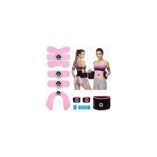 Electroestimulador Muscular - EMS Estimulador Muscular Abdominal, 6 Modos y 19 Intensidades, Tactical Electroestimulador Cuerpo Completo AB/Brazo/Pierna/Gluteos