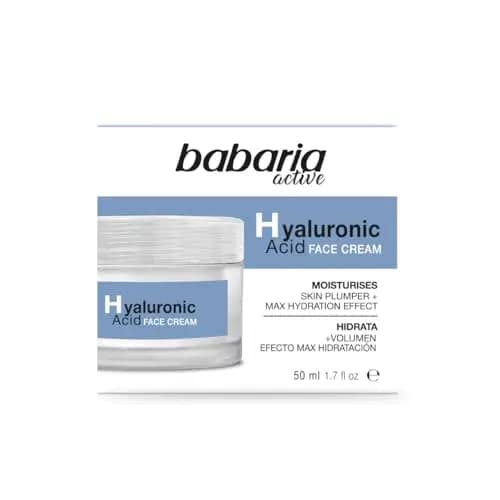 Babaria - Crema Antiarrugas Con Acido Hialuronico | Crema Hidratante Hombre Y Mujer Con Acido Hialuronico | Antiarrugas Mujer Ultra Hidratante Con Volumen Y Elasticidad 50ml