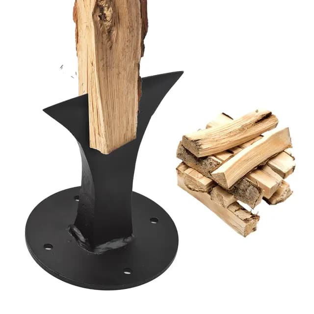 BigKing Divisor de leña para leña, cuña divisora ​​de leña para Trabajo Pesado Divisor de leña para leña Divisor de Troncos Manual pequeño para Estufa de leña pequeña Chimenea