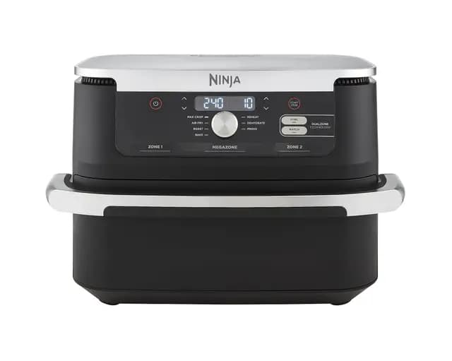 Ninja Foodi FlexDrawer Freidora de Aire con Zona Flex - 7 Funciones de Cocción y Divisor Extraíble - Capacidad de 10,4 l para Comidas Familiares - Negro, AF500EU