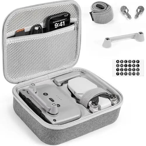 FPVtosky Funda rígida de transporte Mini 4K para DJI 2 SE/4K, accesorios de dron, funda compacta con 1 soporte de hélice y 1 protector de joystick