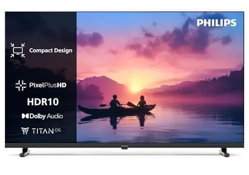 Philips 32PFS6000 HD LED Smart TV - Pantalla de 32 Pulgadas con Pixel Plus, Plataforma Titan OS y Sonido Dolby Digital - Funciona con Alexa y con el Asistente de Voz de Google