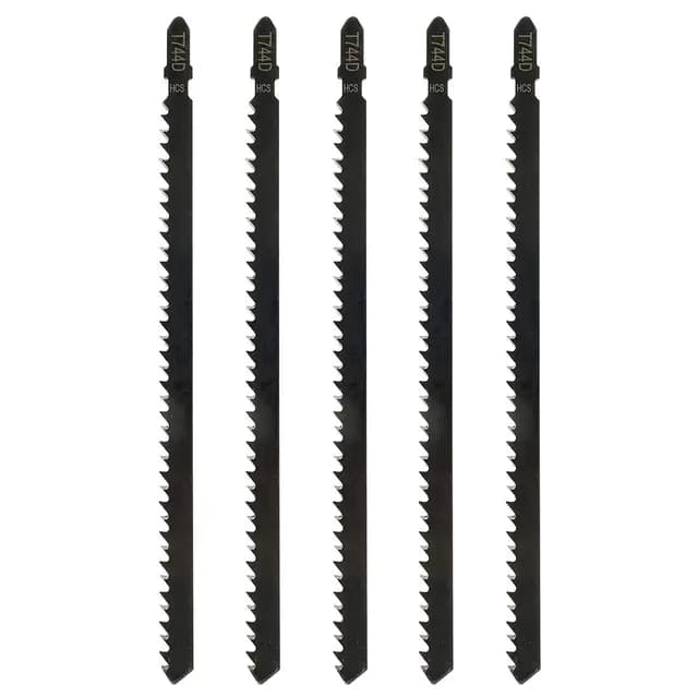 5 hojas de sierra de calar T744D profesionales de 180 mm para serrar madera y metal, accesorio de sierra caladora compatible con Bosch, Metabo, etc