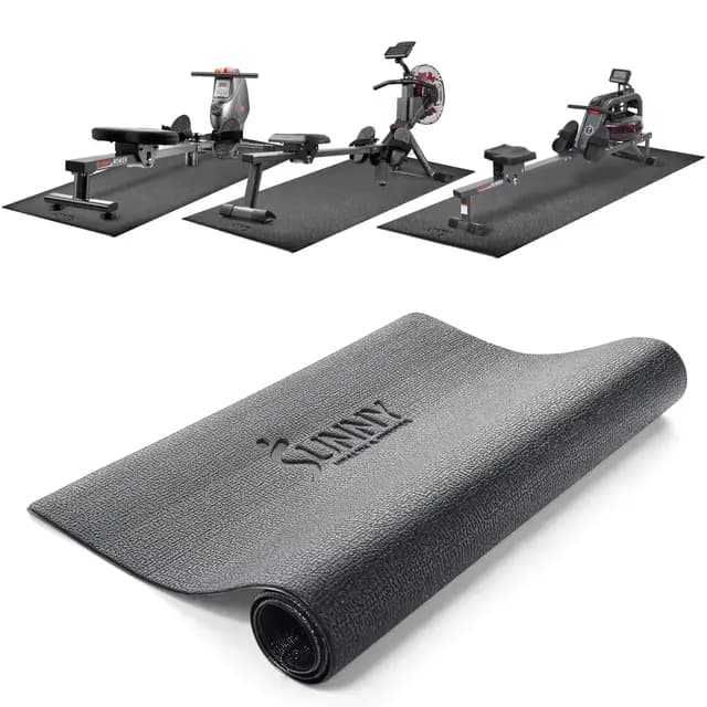 Sunny Health & Fitness Esterilla Antideslizante para Gimnasio Casa, Esterilla para Equipo de Ejercicio para Cinta de Correr, Bicicleta, Elíptica y Stepper, Esterilla para Yoga, L