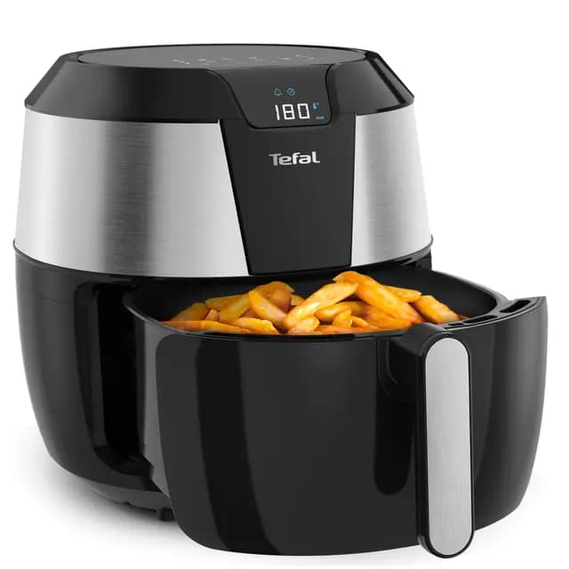 Tefal Freidora de Aire Caliente Easy Fry, 1850 W, 1.6 kg, 44 Decibeles, Metal, Acero Inoxidable, Negro