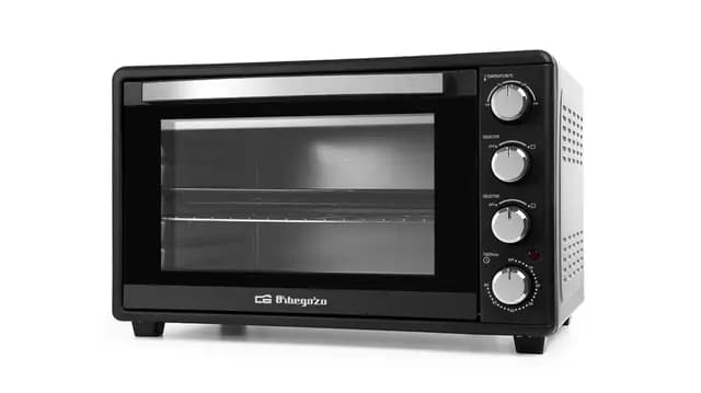Orbegozo HCI 5045 - Horno eléctrico de sobremesa, termostato regulable, temporizador, indicador luminoso, 45 litros, 2000 W, [Exclusivo Amazon]