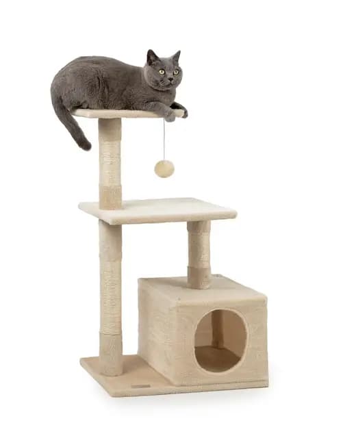 dibea lionto rascador gatos 85 cm beige – Imagen 1