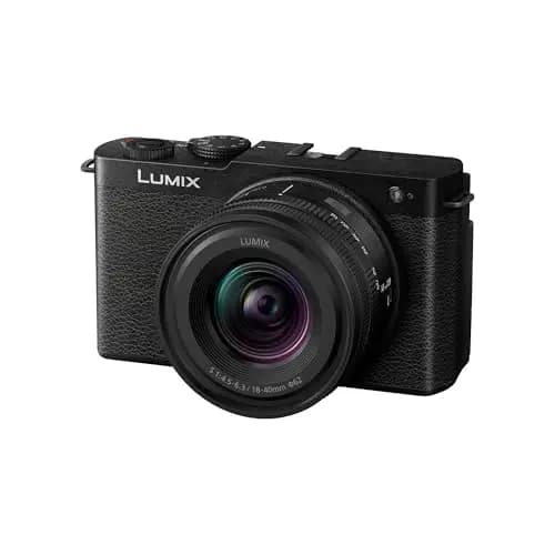 Panasonic Lumix DC-S9NE-K Cámara para Vlog con Fotograma Completo y Puerta Abierta sin Espejo, 24,2 MP, Vídeo 6K/4K, PDAF de 779 Puntos, Negro, con S-R1840 18-40mm S Lente De Cámara
