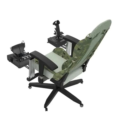 EG STARTS 2 x Joystick Silla Montaje para Simulador de Vuelo, Compatible con Logitech G X56, X52, X52 Pro, Thrustmaster T-Flight Hotas, TCA, T.16000M y Otros Sistemas Hotas