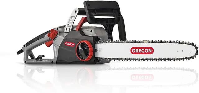 Oregon Motosierra Eléctrica con Cable 2400W, Espada 45cm, Afilado Automático PowerSharp, Bajo Retroceso, Lubricación Automática, Ligera y Silenciosa, Garantía 3 Años (CS1500)