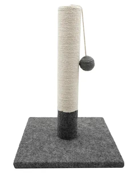 Tyrol Poste de rascador Simple, Gris y Blanco, 42 cm, 1 Unidad