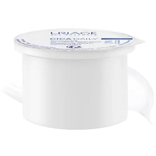 Uriage Cica-Daily Crema Reparadora Concentrada Recarga con Centella Asiática, Ácido Hialurónico y Vitamina B5 - Repara e Hidrata en 1 Aplicación - Sin Perfume - 96% Ingredientes de Origen Natural