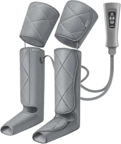 RENPHO Masajeador de Piernas Compresión de aire para masaje y relajación muscular. 6 modos y 4 intensidades, ideal para pantorrillas, muslos y pies, regalo mujer