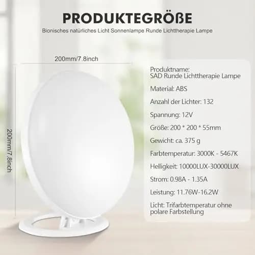 hospaop lámpara luz diurna 10000 lux led