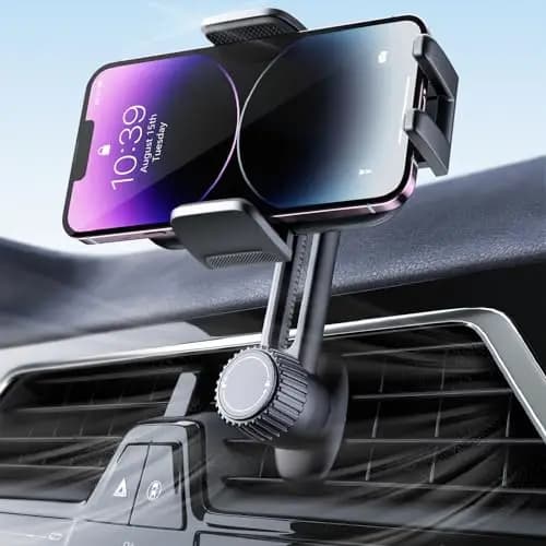 Soporte Móvil Coche Porta Telephone: [360°Rotación & Liberación de un Botón] Suporte Sujeta Teléfono Coche del Aire Ventilación, Cunas de teléfonos móviles coches para iPhone/Samsung/ Huawei/Xiaomi