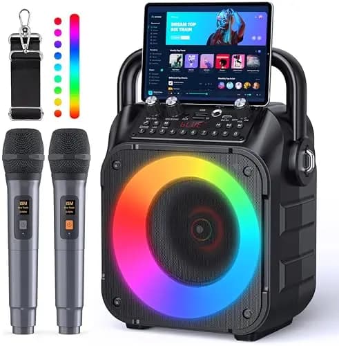 Singingmate K9-M Altavoz Karaoke Bluetooth con Micrófonos Inalámbricos