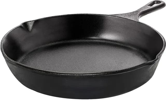 KICHLY Sartén hierro fundido engrasada - Sartén - Utensilios de cocina para parrilla segura para uso en interiores y exteriores (20 cm)