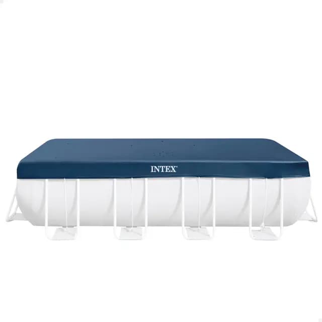 INTEX 28037 - Cobertor Piscina Rectangular Prism Frame 400x200 cm, Color Azul