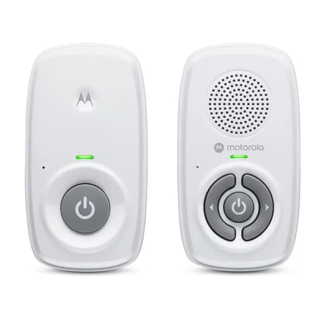Motorola Nursery AM21 Monitor de Audio para Bebés - Monitor Digital con Tecnología DECT para Monitoreo de Audio - Largo Alcance - Micrófono de Alta Sensibilidad - Blanco