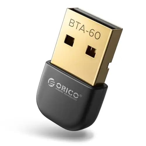 ORICO USB Bluetooth Adaptador – Alcance 30m, Velocidad 3Mbps, Dongle Bluetooth 6.0 EDR & BLE, Compatible Windows 8.1/10/11, para Auriculares, teclados, Ratones, Altavoces, impresoras (BTA-60)