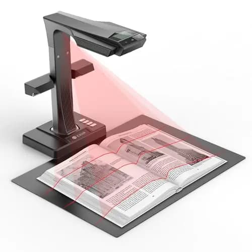 Escáner de Libros CZUR ET24 Pro A3, escáner Profesional de Documentos con OCR de 24 MP y 320 dpi, Ideal para bibliotecas personales y escuelas. Compatible con HDMI, Windows y macOS.